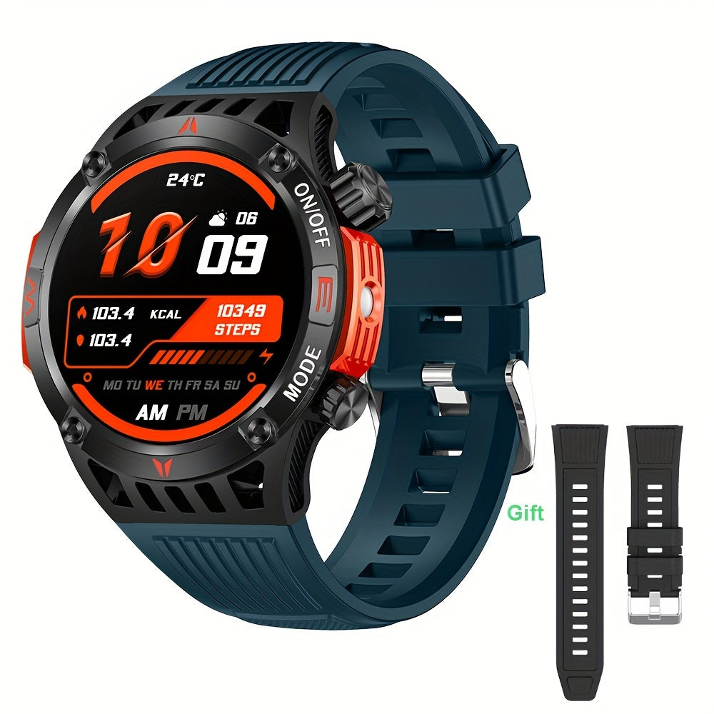 QTLJJBY Smart Watch Wireless Answer And Call SOS Outdoor Watch Outdoor Sports Watch LED IP68 Compass Fitness Tracker Pedometer Multimedia Message Display, Suitable Mobile Phones, Men's And Women's Smart Watches Gift