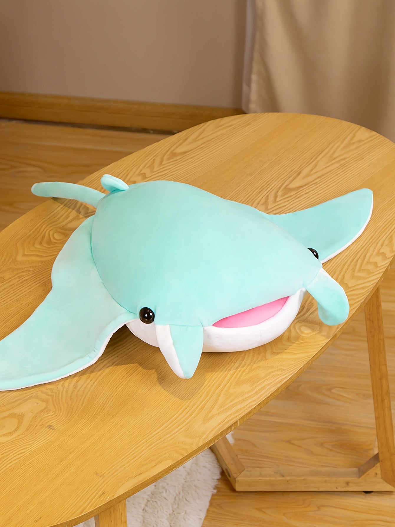 1pc, Batfish Devil Fish Doll Plush Toy, Soft Plush Toy, Plush Pillow, Hugging Pillow, Toys For Kids, Gift For Kids, Birthday Gift, Home/Room/Bed/Sofa/Car Decor