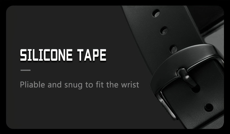 Foxbox Men's Waterproof Quartz Wristwatch, Date Sport Silicone Wrist Watches