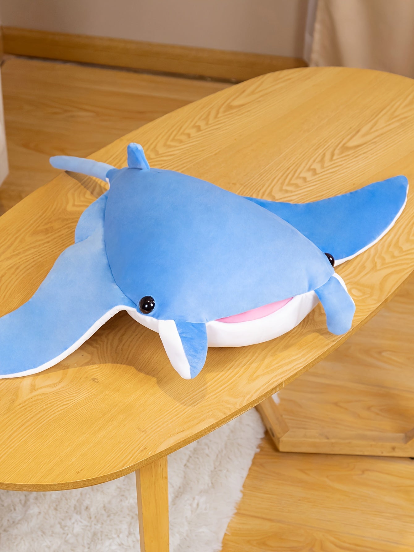 1pc, Batfish Devil Fish Doll Plush Toy, Soft Plush Toy, Plush Pillow, Hugging Pillow, Toys For Kids, Gift For Kids, Birthday Gift, Home/Room/Bed/Sofa/Car Decor