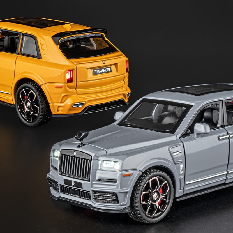 1:36 Diecast Model Cars Alloy Toy car for Cullinan  Alloy Toy Vehicle with with flashing headlights and realistic sound effects, Toys for Kids, Adults, Metal Crafts for Boyfriend, Young People Gift
