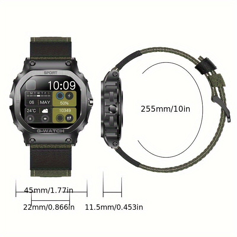 2024 New Smart Watch For Men 1.57 Inches Outdoor Sports Smartwatch With Answer/Make Call Compatible With IPhone And Android Phones G-SHOCK Style
