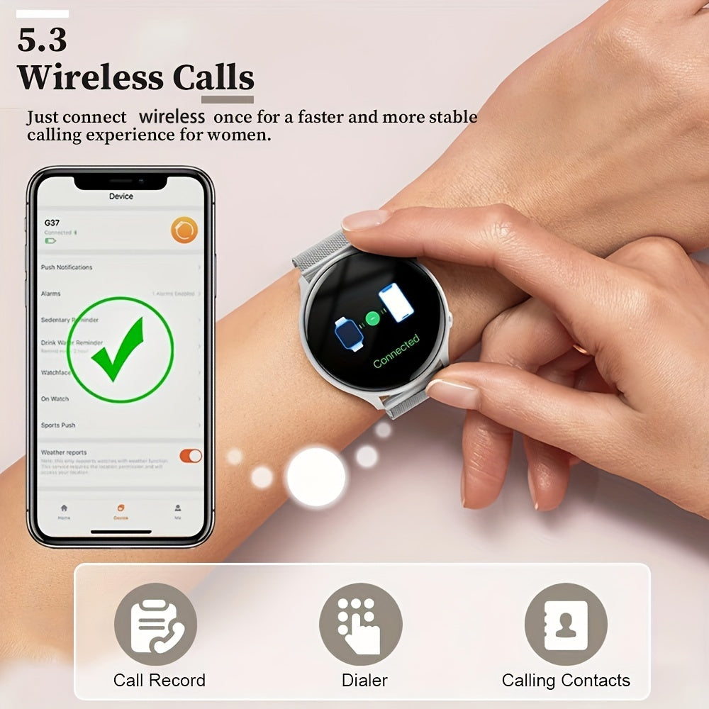Smart Watches For Women, Answer/Make Calls, 1.39" Smartwatch, 120+ Sports Mode, Pedometer, For Android And IOS, Holiday Gift Idea, For St. Patrick's Day, School Season, Girl's Day