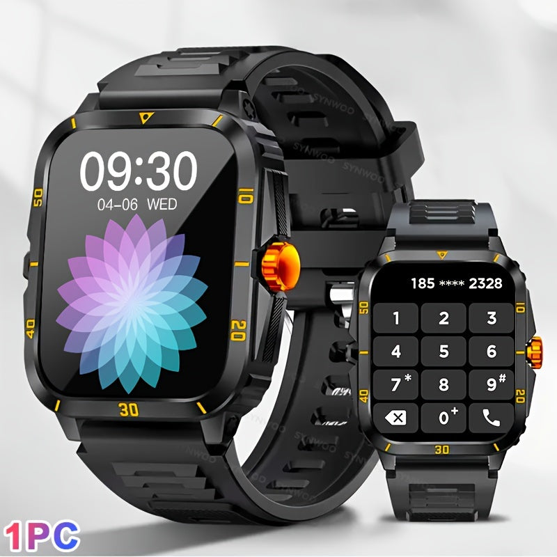 Stylish Multi-Function Smart Watch - Wrist Watches with 1.96" HD Display, 3ATM Waterproof, Wireless Call, Multi Sports Modes, Period Reminder, Weather Forecast, Sleep Monitoring, Sports Pedometer for Android and IOS Devices