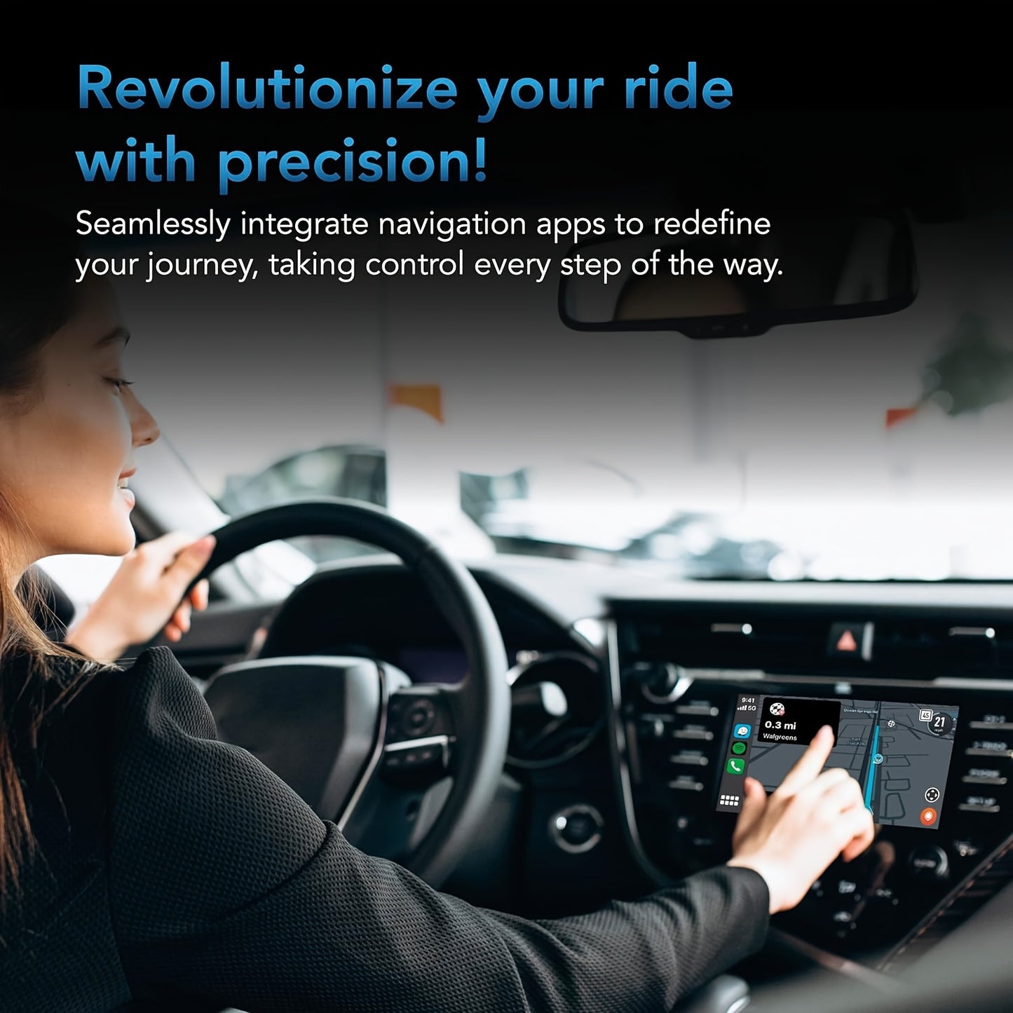 Universal 2-in-1 Wireless CarPlay and Android Auto Adapter - Plug & Play, Wi-Fi-Enabled, Low Latency Converter for iPhone iOS 12+ & Android Phones 11+, Car Media Interface Accessory Without Battery