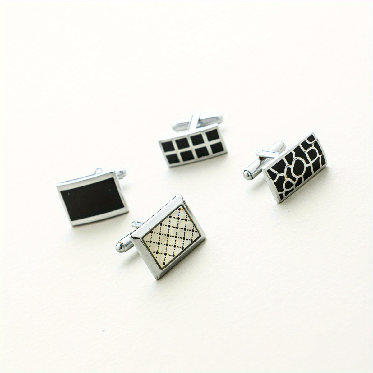 12 Pairs Exquisite Wedding Cufflinks Collection - Multiple Styles, Creative Jewelry Designs, Gift Box Packaging, Ideal for Groomsmen, Father of the Bride, and Wedding Party