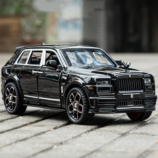 1:36 Diecast Model Cars Alloy Toy car for Cullinan  Alloy Toy Vehicle with with flashing headlights and realistic sound effects, Toys for Kids, Adults, Metal Crafts for Boyfriend, Young People Gift