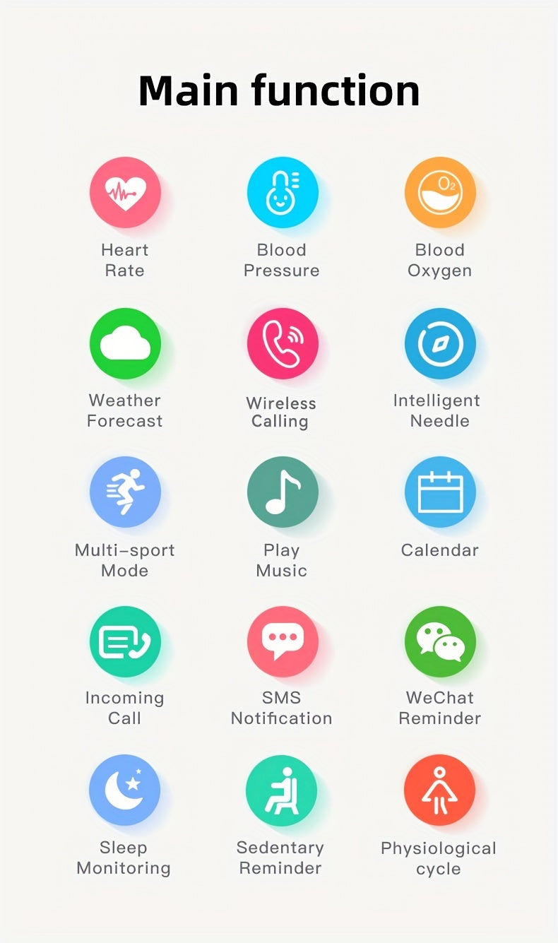 2.02" Smartwatch IP68 Waterproof for Men Women, Answer/Dial Calls Watch with LED Flashlight, Full Touch Screen Compatible with iPhone and Android Phones - Black