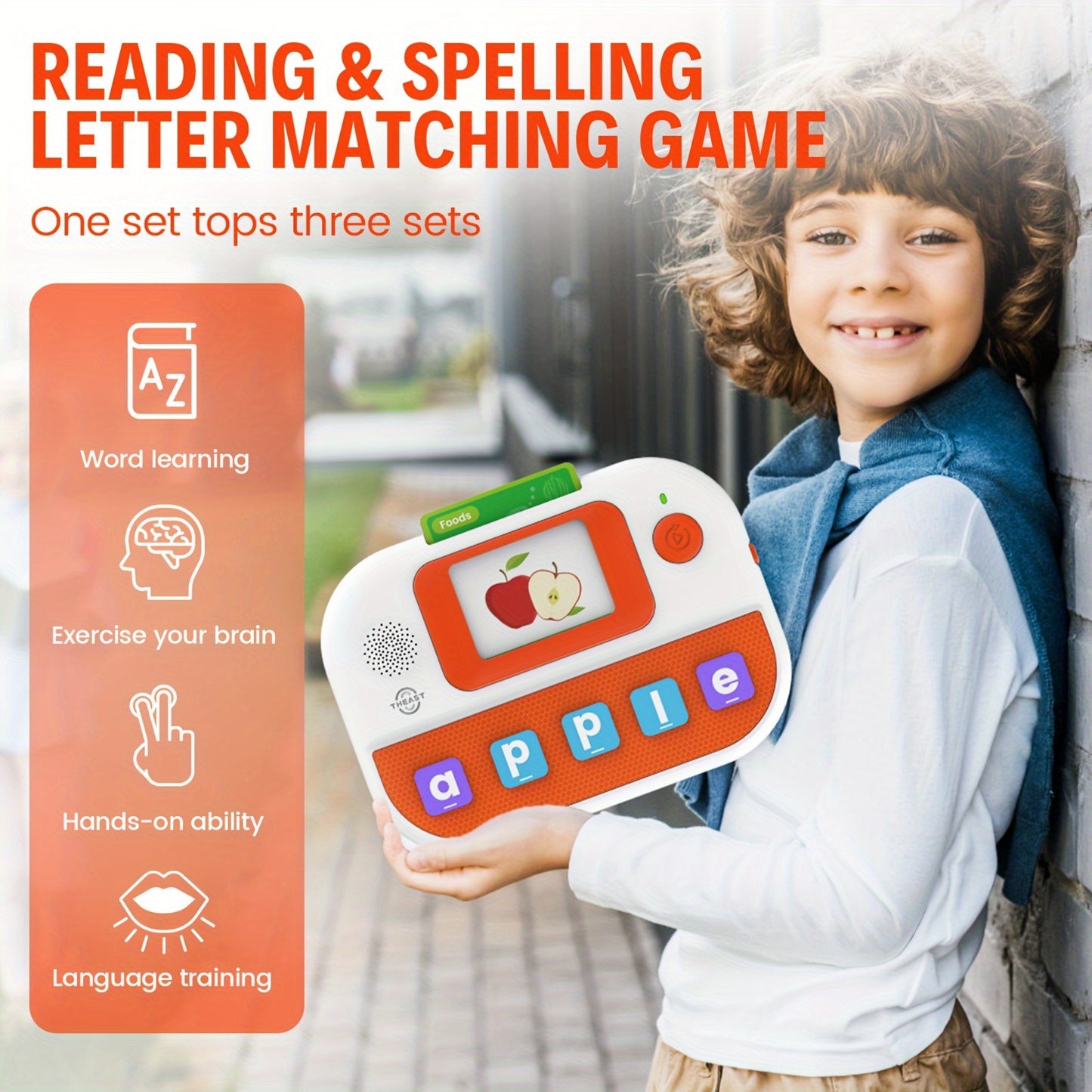 Learning Educational Toys for Kids 1st 2nd Grades, Talking Flash Cards with 176 Sight Words, Alphabet Spelling Games, Speech Therapy Materials, Holiday Birthday Gifts Christmas Halloween Gift