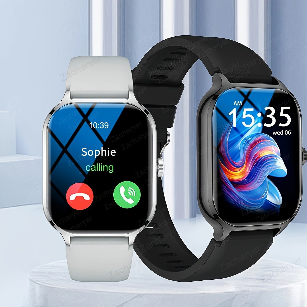 Smart Watch For IPhone And Android Phones, Full Touch Screen Smart Watch, Wireless Calling, Music Playback, Voice Control, Suitable For Both Men And Women, With Multiple Sports Modes, Custom Wallpaper