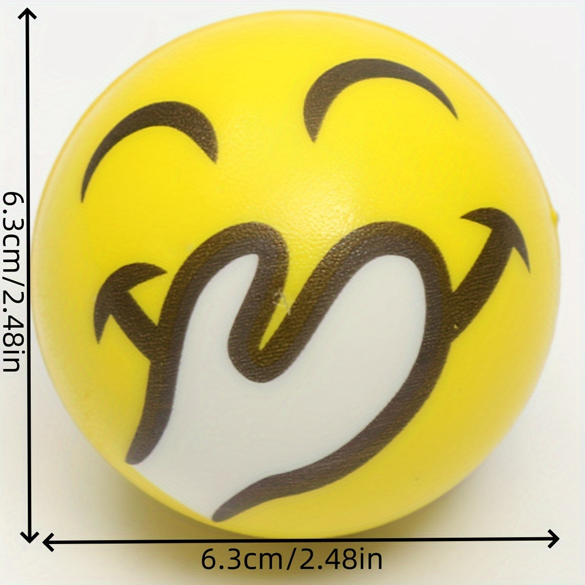 12-Pack Funny Face Stress Relief Squeeze Balls, Sponge Novelty Squishy Toys for Kids, Assorted Facial Expressions Gag Toys, Party Favors, Holiday Blind Box, Birthday Gifts for Ages 3-8, TPU Material