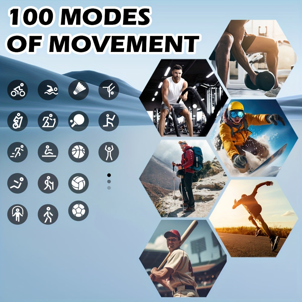 ساعة ذكية عسكرية للرجال للرد على المكالمات وإجراء المكالمات، ساعة ذكية رياضية تكتيكية مقاومة للماء للاستخدام الخارجي مع مصباح يدوي LED وبوصلة ومراقبة النوم وتتبع اللياقة البدنية لهواتف IP Android