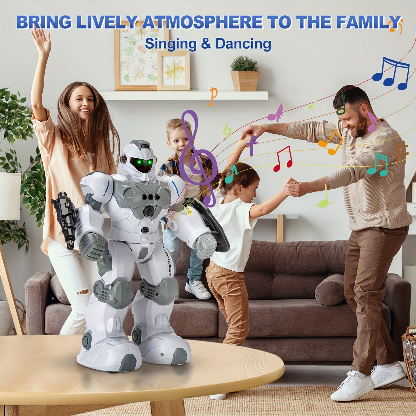 Control Robot Toys for Kids: Intelligent Programmable Robot Gifts for Kids Popular Science Story Toys with 2.4Ghz WiFi Signal Gesture Sensing for Kids