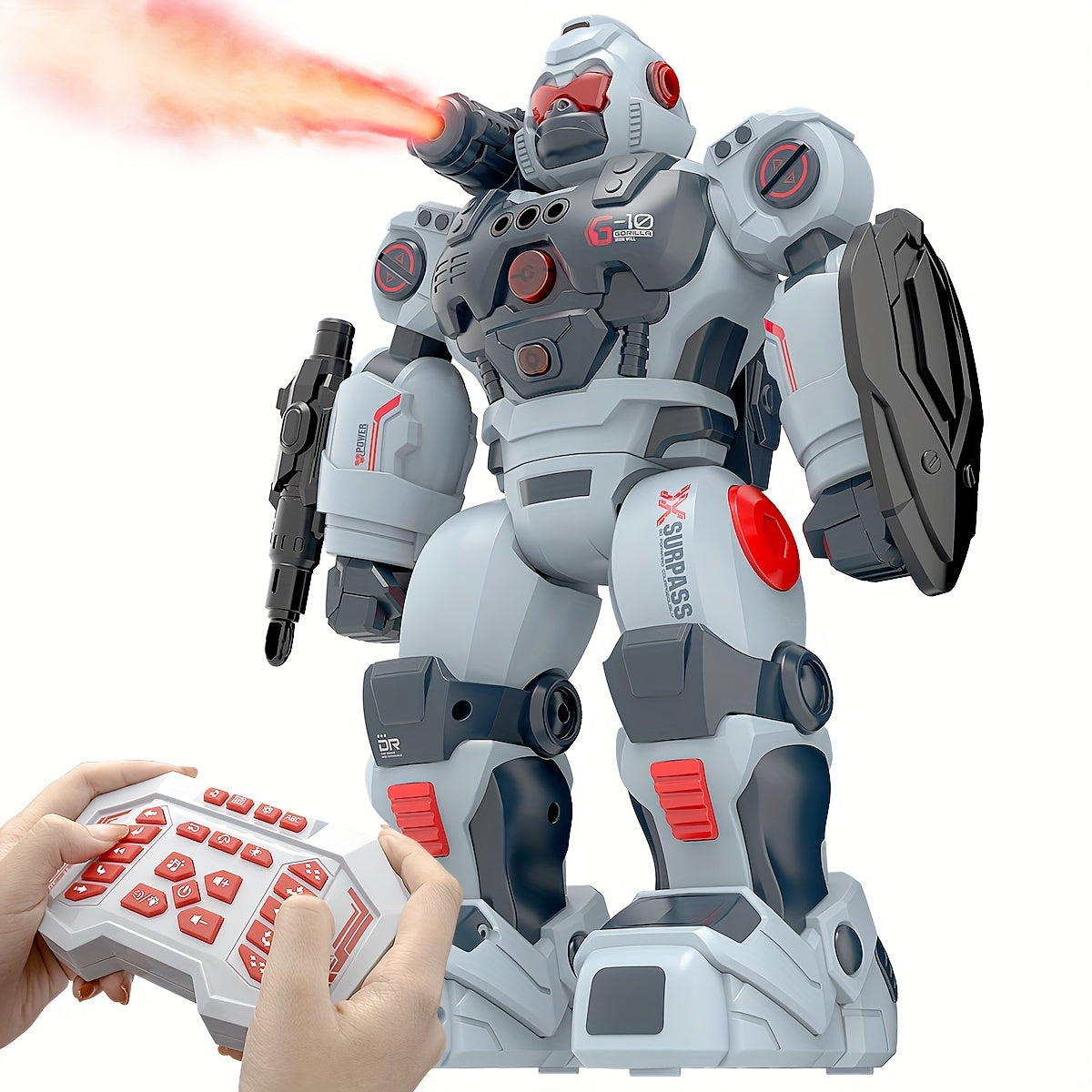 Gesture Sensing RC Robot Toys for Kids, Programmable Remote Control Smart Walking Dancing Robot Toy Gift for Age 3 4 5 6 7 8  Year Old Boys for Birthday Gift Present