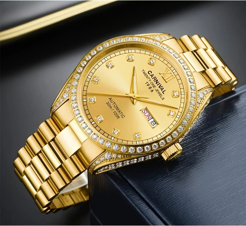 Fiesta watches, men's mechanical watches, Japanese movements, trendy authentic men's watches, hollowed-out watches, holiday gifts