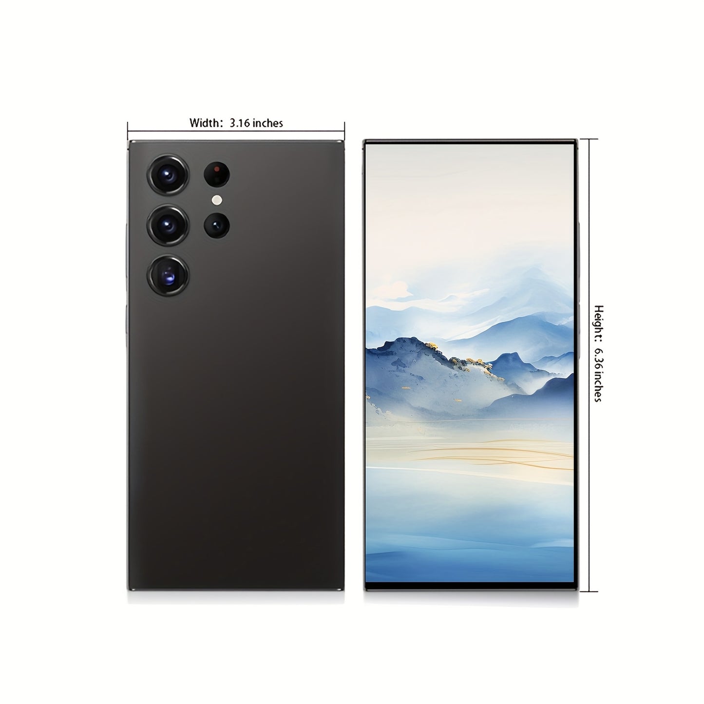 Unlocked Android Phones Cell Phone Android 13 Mobile Phone with Build-in Pen, 8GB+256GB, 6.8" Display