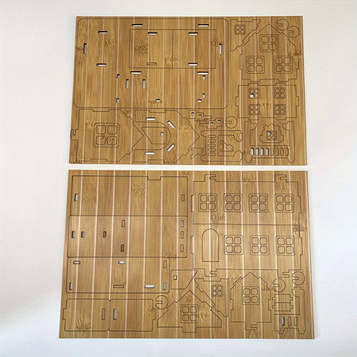 Wooden Puzzle House Model Kits - Educational DIY Toys for Kids and Adults - Laser Cut, Tool-Free Assembly, Creative Learning, Brain Development, and Fun Gifts