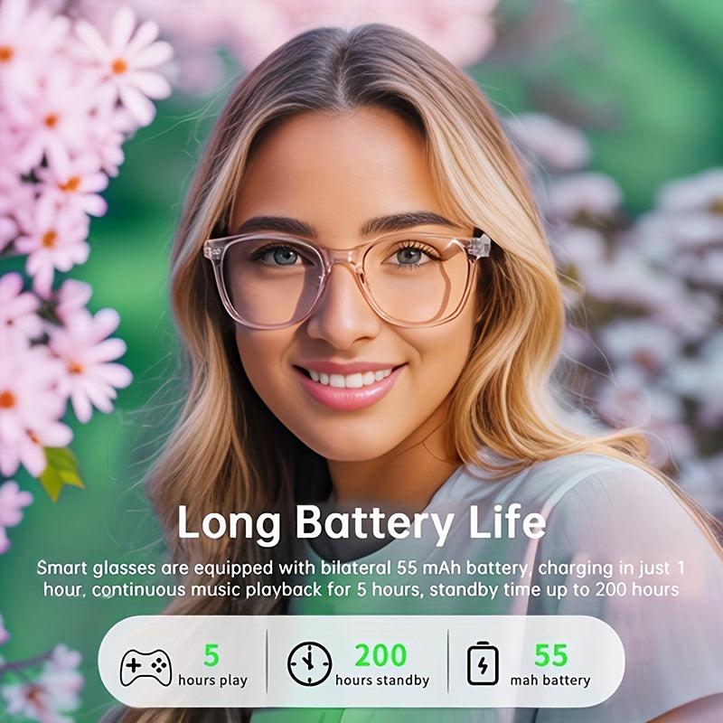 [نظارات ذكية جديدة] نظارات ذكية: نظارات رياضية خارجية جديدة لالتقاط الصور | موسيقى ومكالمات، خفيفة الوزن، تصوير عن بُعد، ميكروفون مدمج ومكبر صوت، خاصية تقليل الضوضاء، تعمل باللمس ومساعد صوتي بالذكاء الاصطناعي، متوافقة مع بروتوكول الإنترنت.