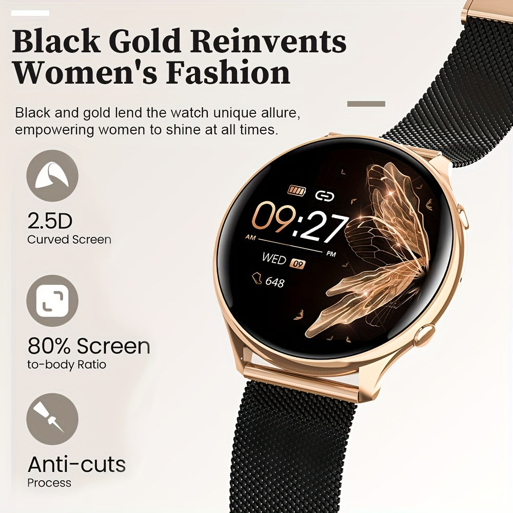 Smart Watches For Women, Answer/Make Calls, 1.39" Smartwatch, 120+ Sports Mode, Pedometer, For Android And IOS, Holiday Gift Idea, For St. Patrick's Day, School Season, Girl's Day