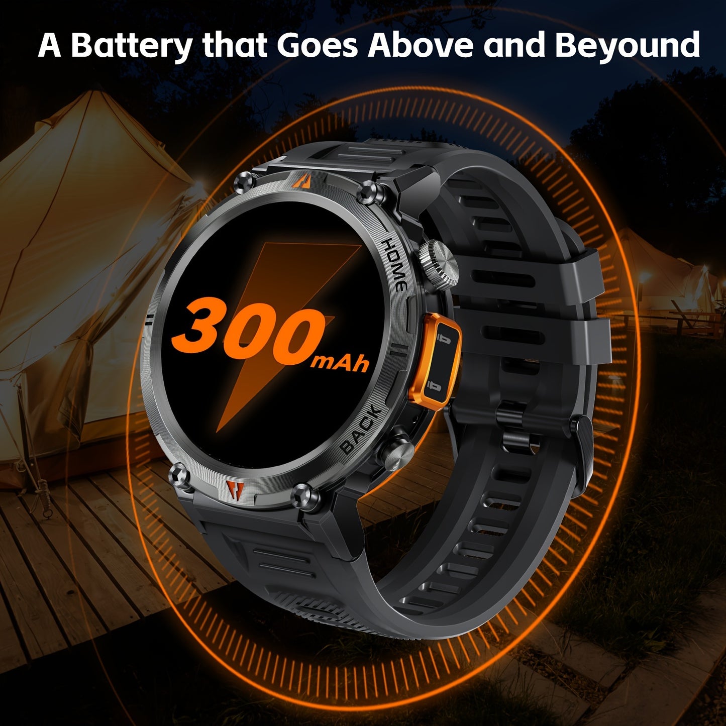 [Smart Watch] HD Touch Smart Watch for Men | Wireless Answer, Make Calls, Message Notification, Step Counter, Compatible with iPhone and Android Phones