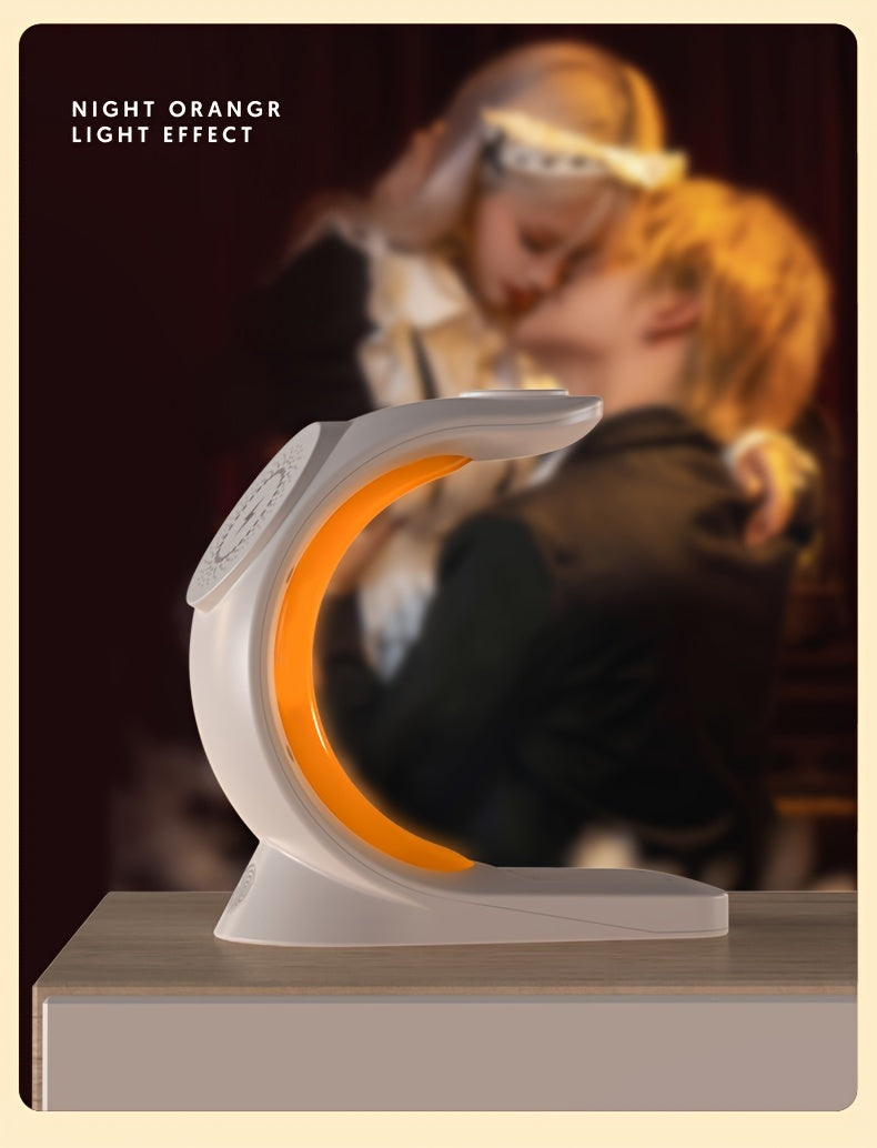 Wireless Charging Station - A Three-in-one Wireless Charging Dock For Watches, Earphones, And Mobile Phones, Suitable For IWatch 8/7/SE/6/5/4/3/2, IPhone 15 14 13 12 Pro Max, With Adjustable Night Light Bedside Lamp And Color