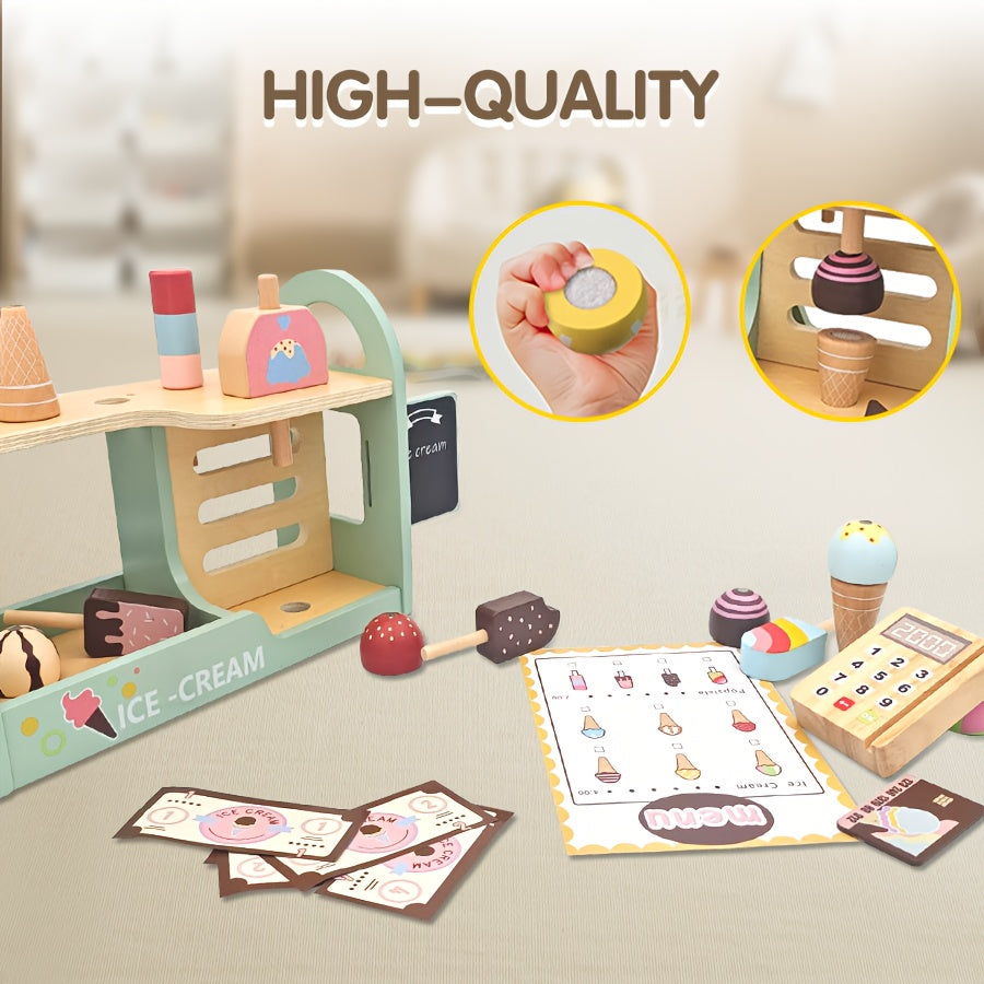 22pcs Play Kitchen Accessories Wooden Toys For Kids 3+, Kids Kitchen Play Set Wooden, Toys Pretend Play Kitchen Set For Kids 3+, Realistic Dishes Presents For Girls Boys