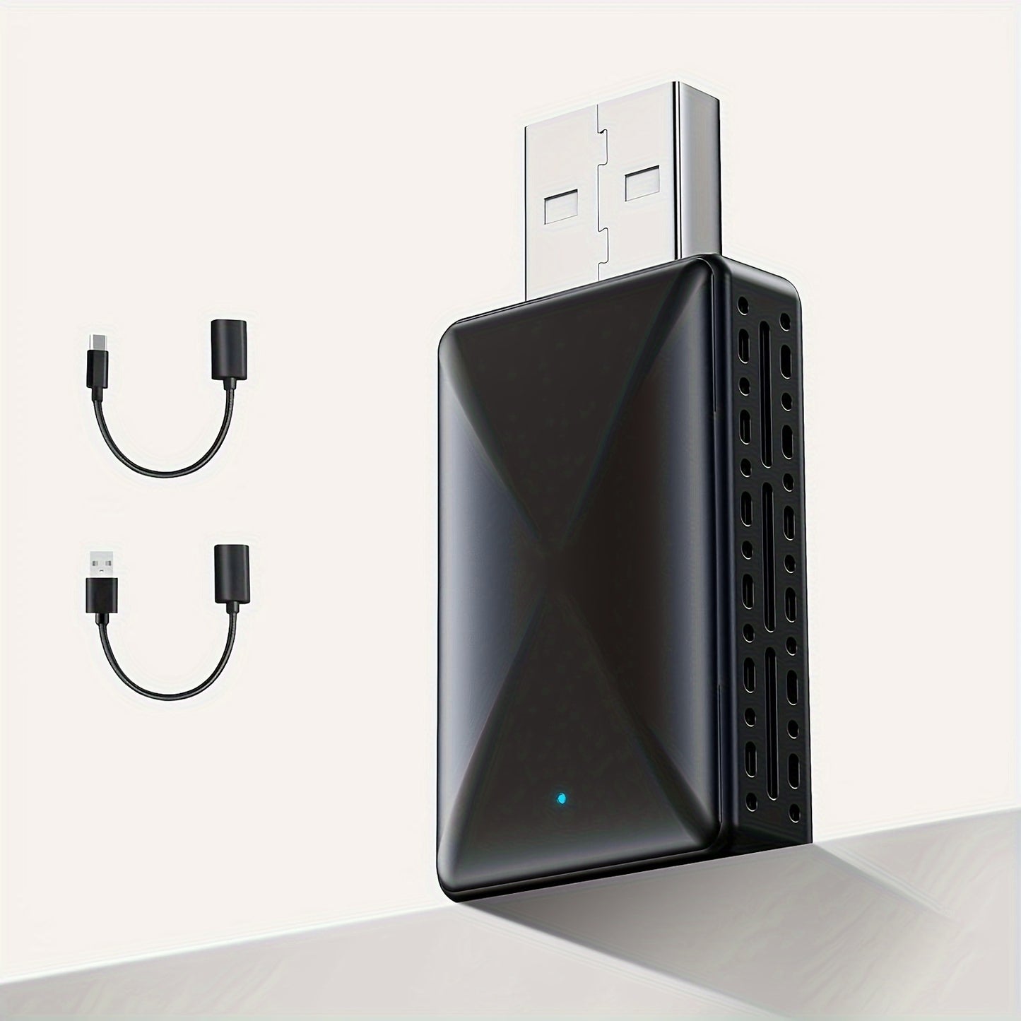 Universal 2-in-1 Wireless CarPlay and Android Auto Adapter - Plug & Play, Wi-Fi-Enabled, Low Latency Converter for iPhone iOS 12+ & Android Phones 11+, Car Media Interface Accessory Without Battery