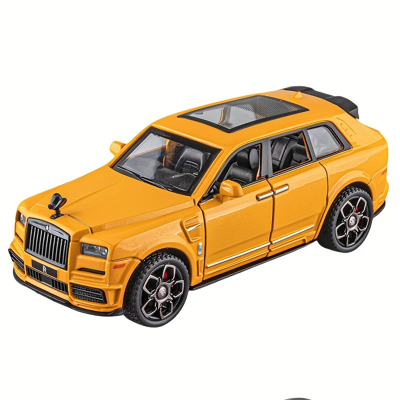 1:36 Diecast Model Cars Alloy Toy car for Cullinan  Alloy Toy Vehicle with with flashing headlights and realistic sound effects, Toys for Kids, Adults, Metal Crafts for Boyfriend, Young People Gift