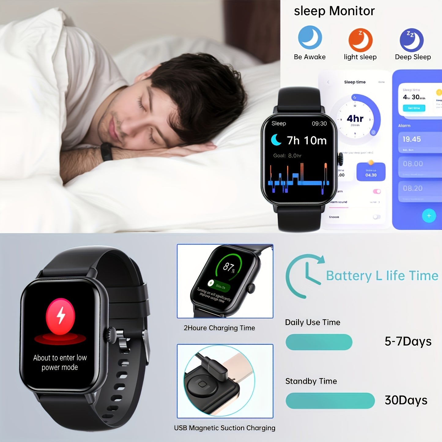 Smart Watch For Women&Men, 2.01 Inch Full Touch Screen, Smart Call Watch Round Style, Answer And Make Call, Message Push, Compatible With IPhone And Android Phones, Fashionable Fitness Tracking Watch, Steps, Distance, Calorie