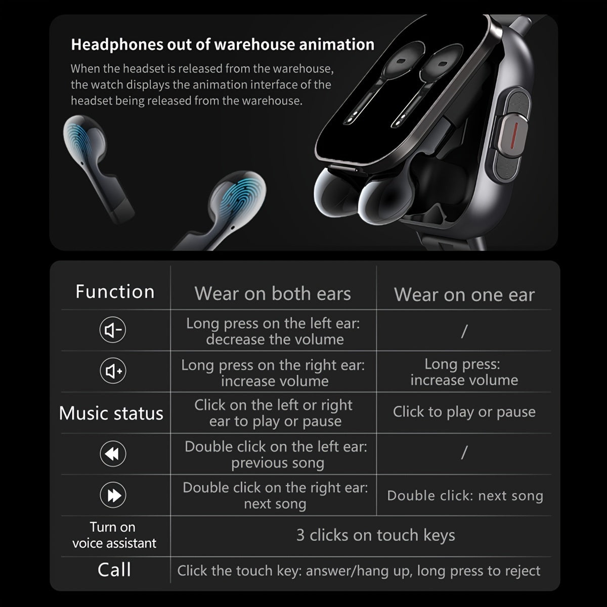 2-in-1 Smart Watch & Earbuds Combo: Wireless Calls, Music Control, Weather Alerts, Step Counter, Monitor, & Oxygen Saturation Tracker, Compatible with Android & iOS, Perfect Holiday Gift for Men and Women, Fitness Tracking Wa