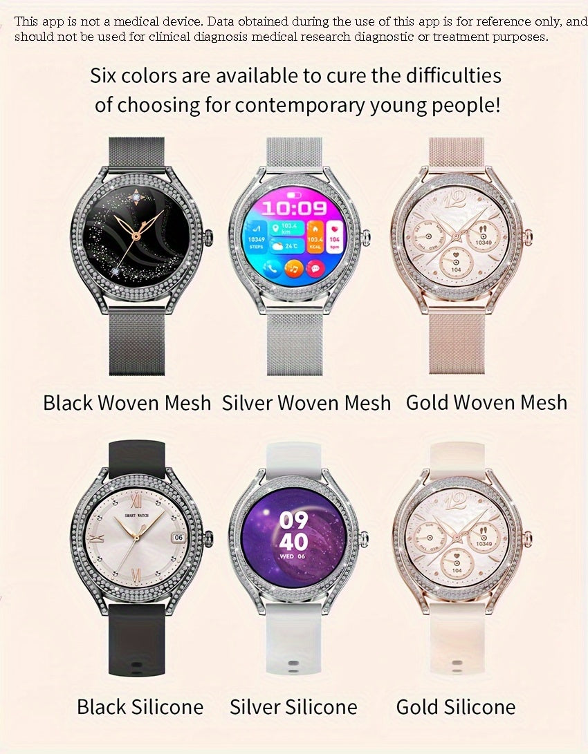 Smart Watch (Answer/Make Call), 128"AMOLED High-definition Color Screen, IP67 Waterproof/ Calculator/ Engineering Test Mode & Shipping Mode/Do Not Disturb Mode/Battery Saver Mode Fitness Watches for Women & Men