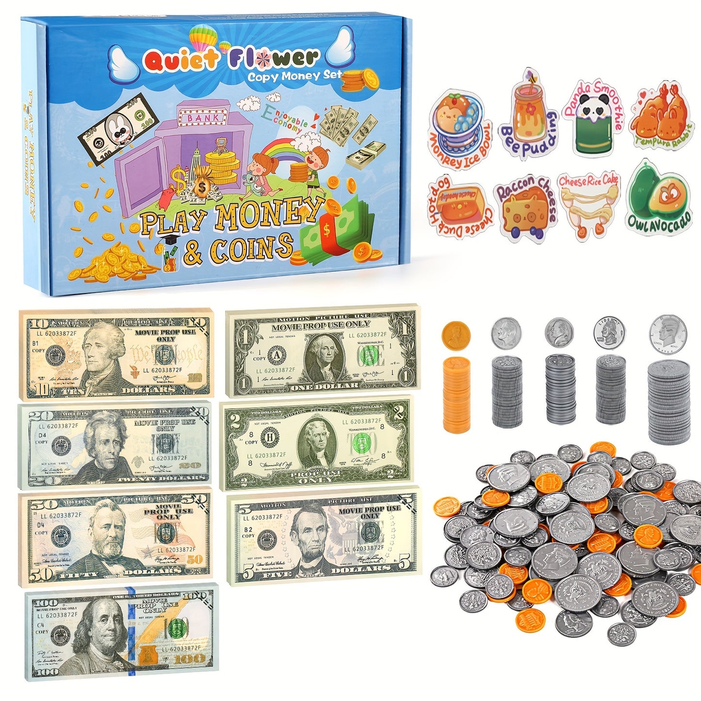 248pcs Play Fake Props, Learning Education Toys for Kids to Learn, Teaching Counting Resources Activity for Classroom, Develops Early Math Skills Toys Gift for Age 3 4 5 6 7 8+ Year Old