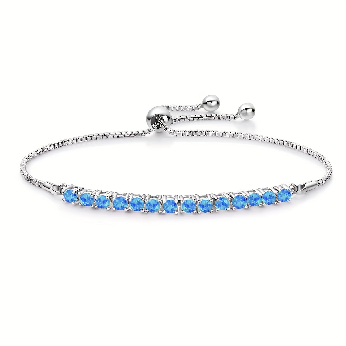 [Romantic Bracelet] Romantic Elegant Women's Coveted Choice - Australian Precious Synthetic Opal Stretch Bracelet | Dazzling Multicolor Unique Charm, Versatile Exquisite Jewelry for Holiday Gifts or Personal Use