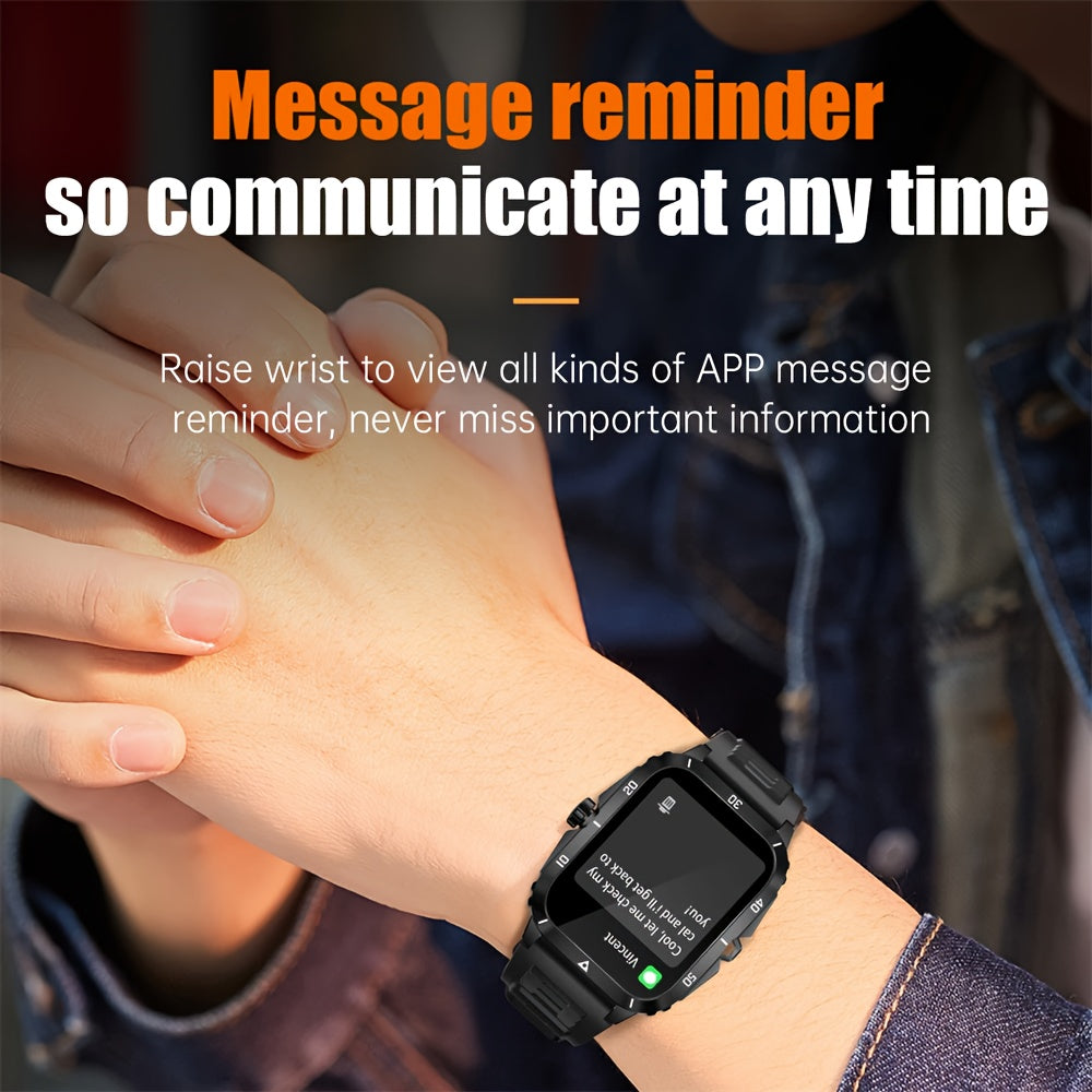 Stylish Multi-Function Smart Watch - Wrist Watches with 1.96" HD Display, 3ATM Waterproof, Wireless Call, Multi Sports Modes, Period Reminder, Weather Forecast, Sleep Monitoring, Sports Pedometer for Android and IOS Devices