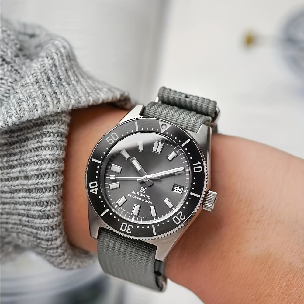 [Military-Style Watch Strap] Durable Military-Style Ribbed Watch Strap | 18mm 20mm 22mm Nylon Braid Ballistic Fabric with Metal Buckle, Adjustable Fit for Men's & Women's Watches - Black, Brown, Orange, Gray, Green, Beige, Wh