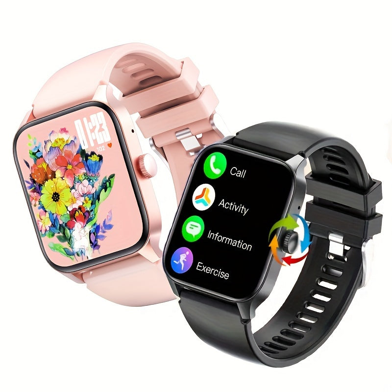 1.83 "Full Touch Screen Wireless Call Smartwatch, 100+ Sports Mode/100+ Dial/Ai Voice Control/music Playback, Smart Fitness Tracker, Compatible With Iphone And Android Phones