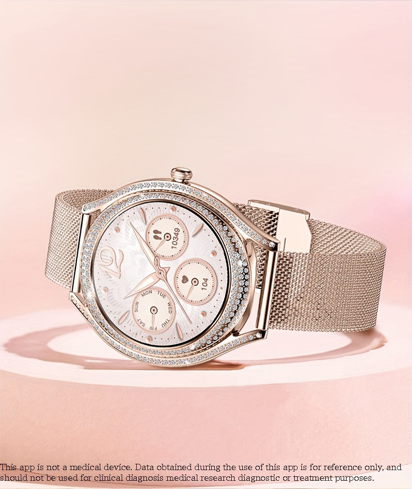 Smart Watch (Answer/Make Call), 128"AMOLED High-definition Color Screen, IP67 Waterproof/ Calculator/ Engineering Test Mode & Shipping Mode/Do Not Disturb Mode/Battery Saver Mode Fitness Watches for Women & Men