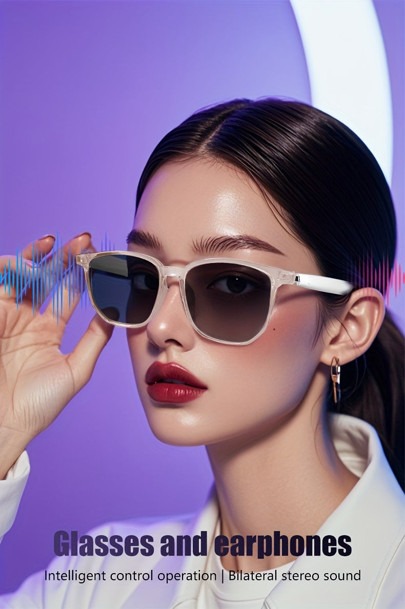[نظارات ذكية جديدة] نظارات ذكية: نظارات رياضية خارجية جديدة لالتقاط الصور | موسيقى ومكالمات، خفيفة الوزن، تصوير عن بُعد، ميكروفون مدمج ومكبر صوت، خاصية تقليل الضوضاء، تعمل باللمس ومساعد صوتي بالذكاء الاصطناعي، متوافقة مع بروتوكول الإنترنت.
