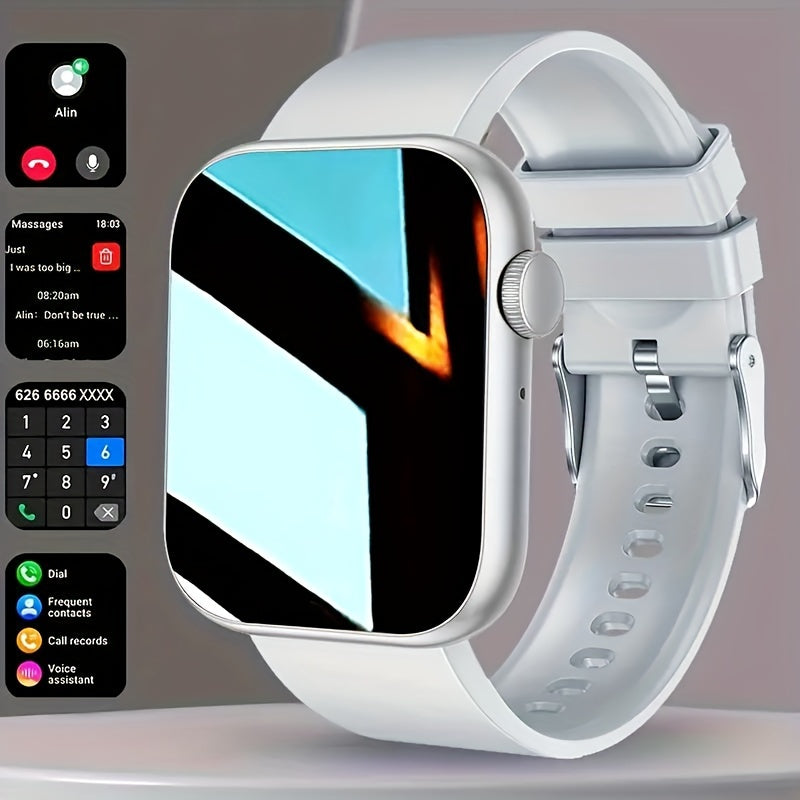 New Popular 2.01-inch Touchscreen Smartwatch For 2024, Suitable For Both Men And Women, With Calling Function, Step And Calorie Tracking, Call And Message Reminders, Multifunctional Fitness Smart Bracelet, Wireless Connection