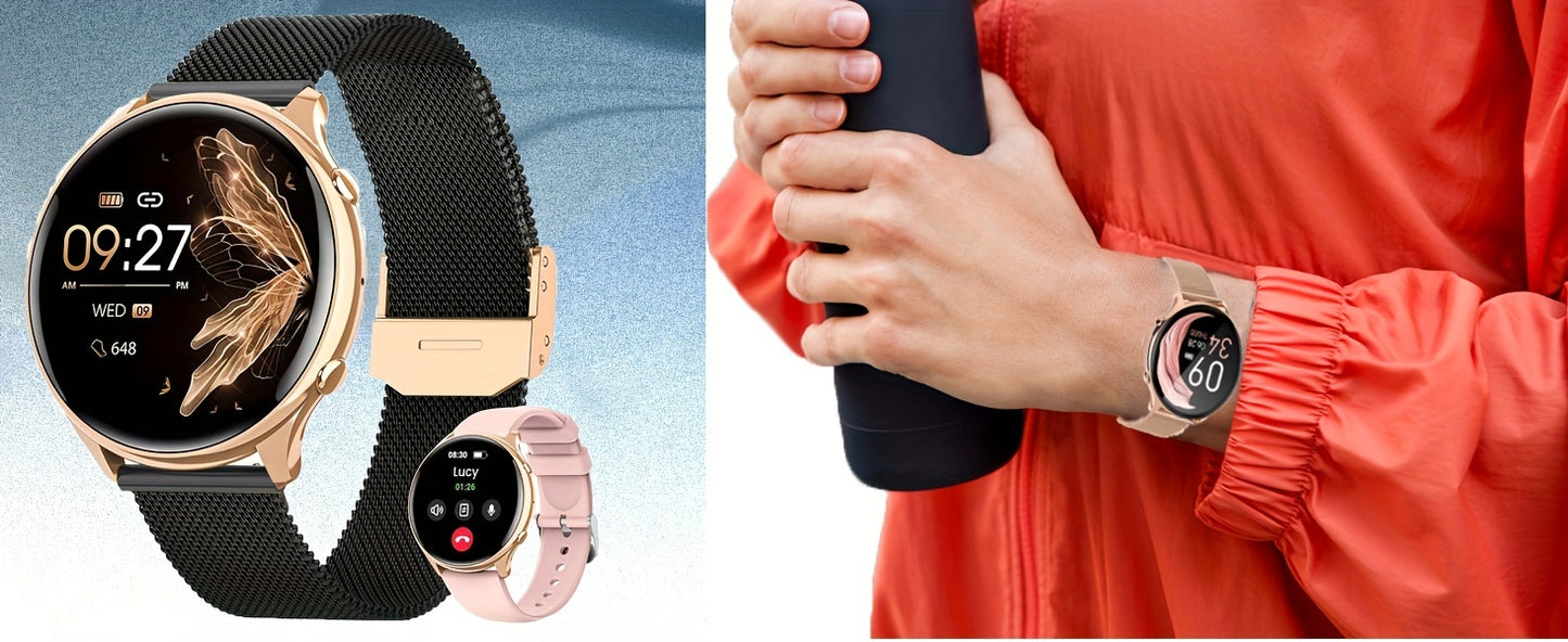 Smart Watches For Women, Answer/Make Calls, 1.39" Smartwatch, 120+ Sports Mode, Pedometer, For Android And IOS, Holiday Gift Idea, For St. Patrick's Day, School Season, Girl's Day