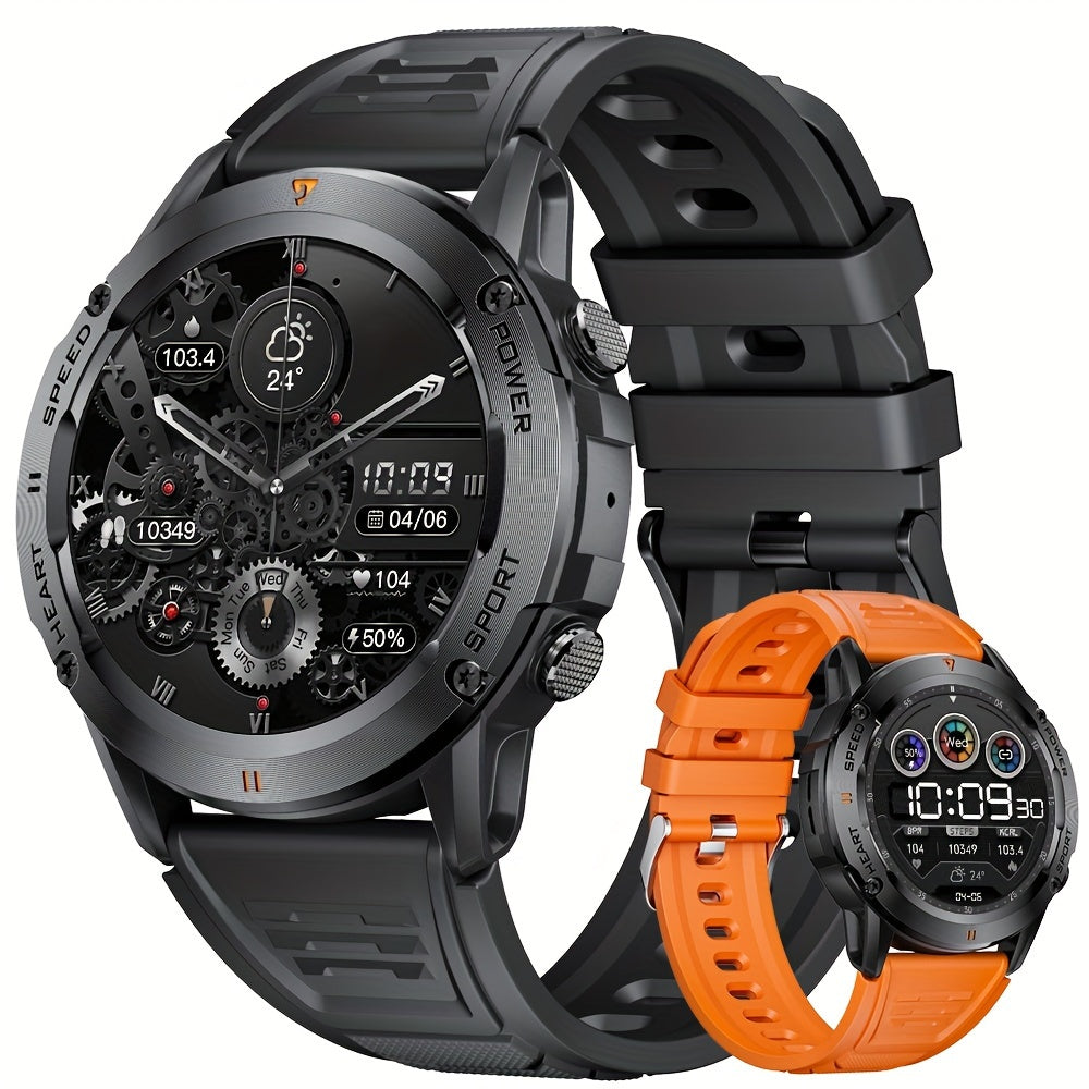 Lige Smart Watch for Men (Answer/Dial Calls) 1.39'' HD Touchscreen Smart watch 400mAh Battery 120 Sports Modes Alarm Clock Music/Camera Control 2 Straps Fitness Watch for Android Phones and iPhone Compatible