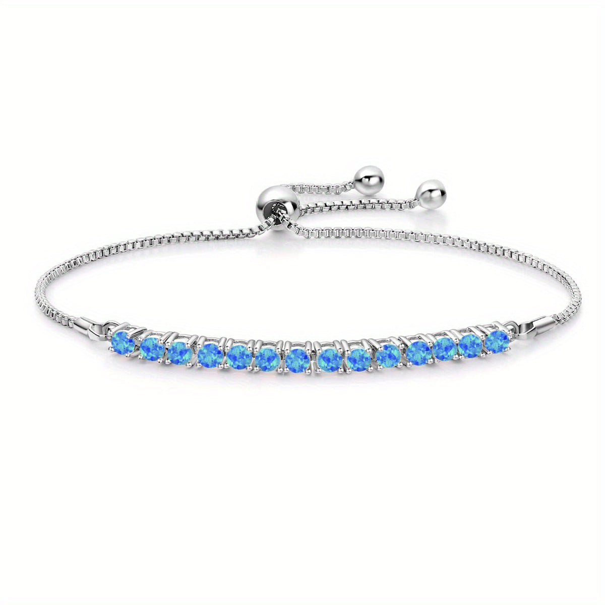 [Romantic Bracelet] Romantic Elegant Women's Coveted Choice - Australian Precious Synthetic Opal Stretch Bracelet | Dazzling Multicolor Unique Charm, Versatile Exquisite Jewelry for Holiday Gifts or Personal Use