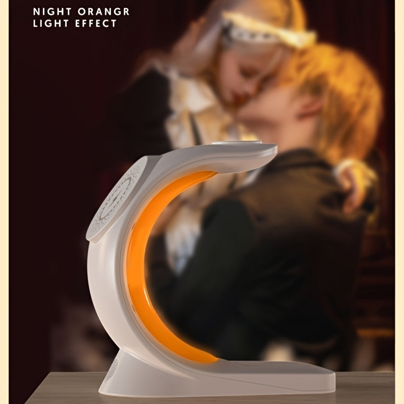 Wireless Charging Station - A Three-in-one Wireless Charging Dock For Watches, Earphones, And Mobile Phones, Suitable For IWatch 8/7/SE/6/5/4/3/2, IPhone 15 14 13 12 Pro Max, With Adjustable Night Light Bedside Lamp And Color