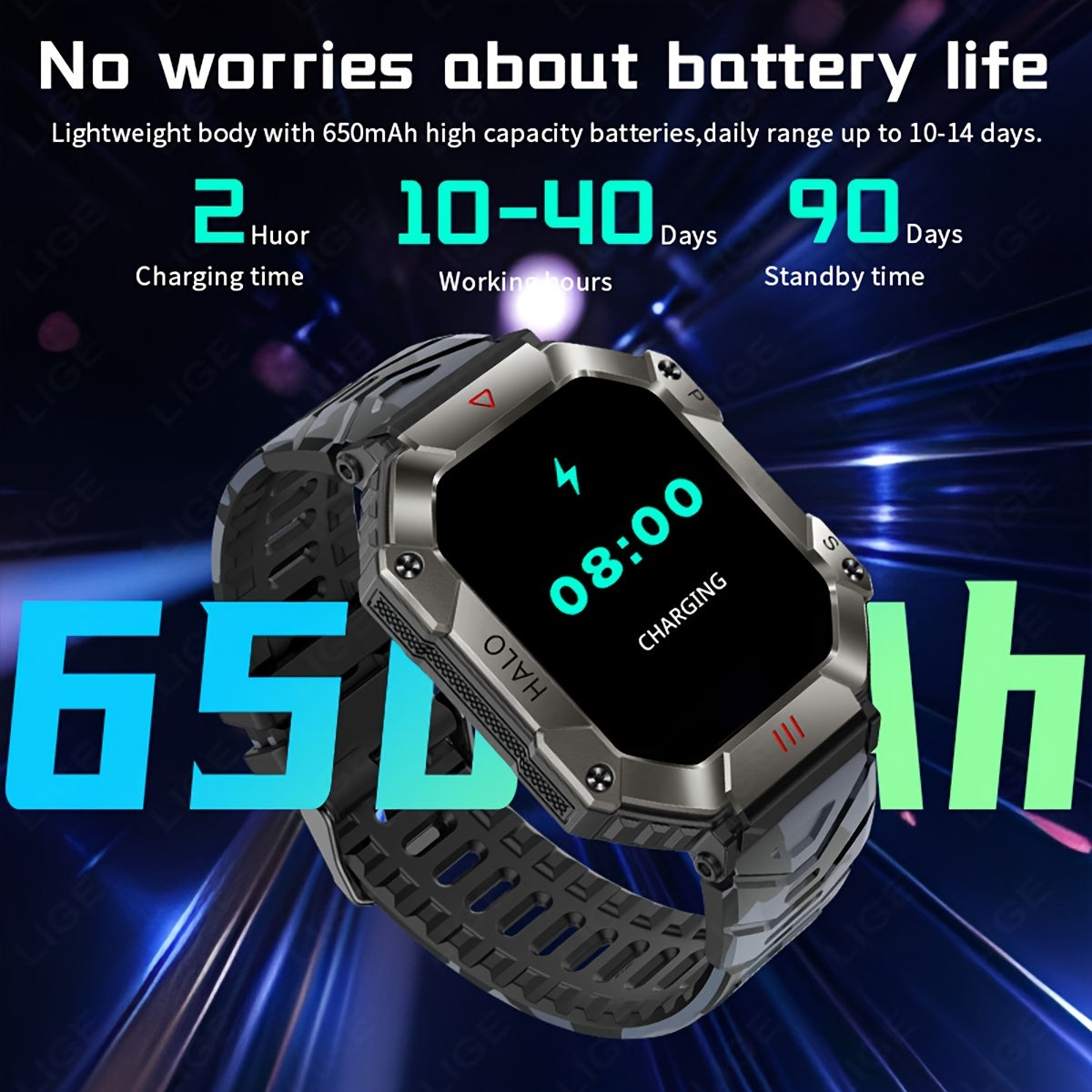 Smart Watch (Answer/Make Call), 2.0 Inch 100+Sport Modes/Altitude Pressure Compass/GPS Track Watch MAC Address Viewing, Watches For Android & Iphone. Fitness Watch For Women/Men