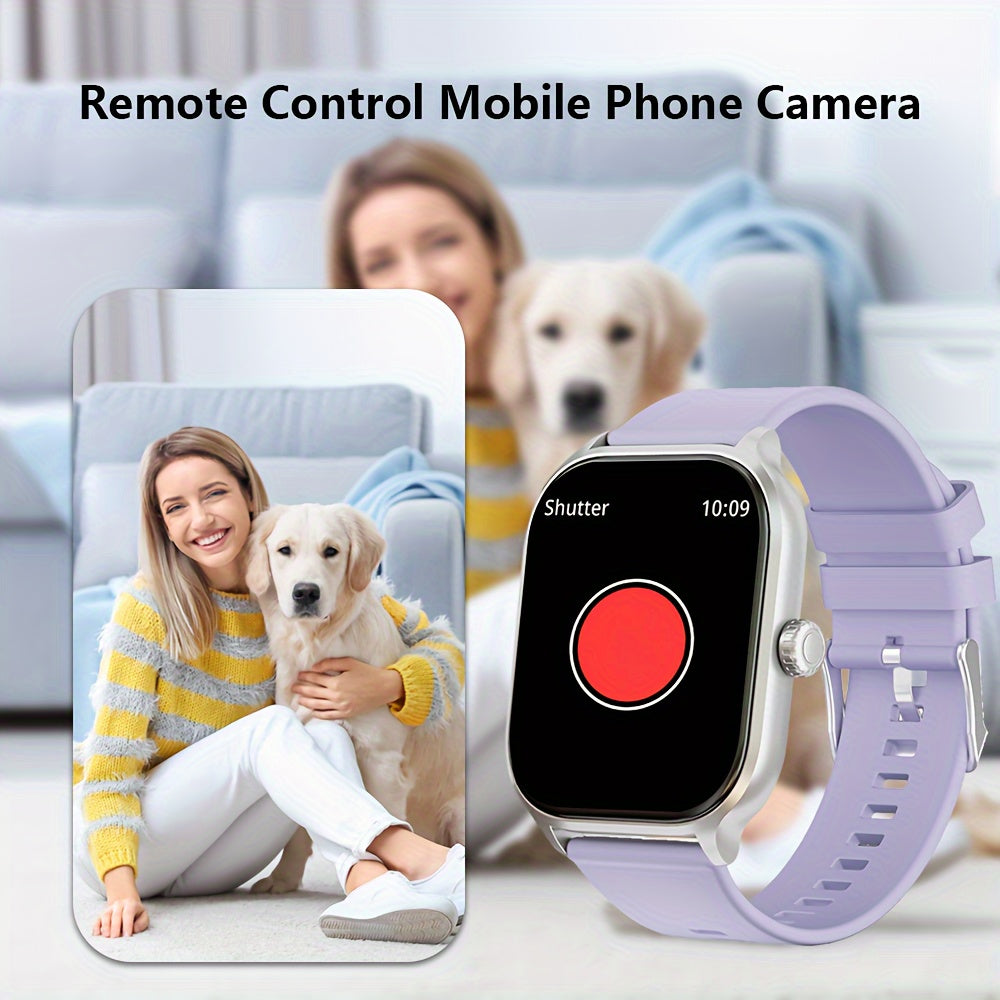 LAXASFIT 2.01" Full Touch Screen Smartwatch - IP68 Waterproof, Wireless 5.3, Fitness Tracker with Call & Text Alerts, 100+ Sports Modes, USB Charging, Compatible with Android/iPhone - Sleek Design for Men & Women, Smart Watch