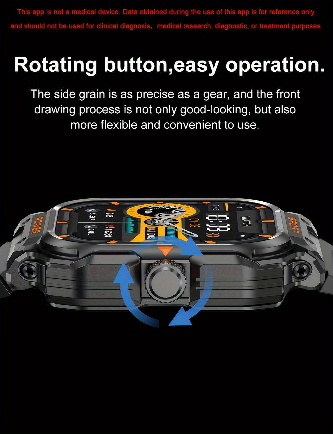 [2-in-1 Headset Smartwatch] LONZERUI new 2-in-1 headset smartwatch for men and women Bluetooth call waterproof smartwatch, 2.01 inch full touch screen display, with messages, answering calls, information reminders, for iPhone