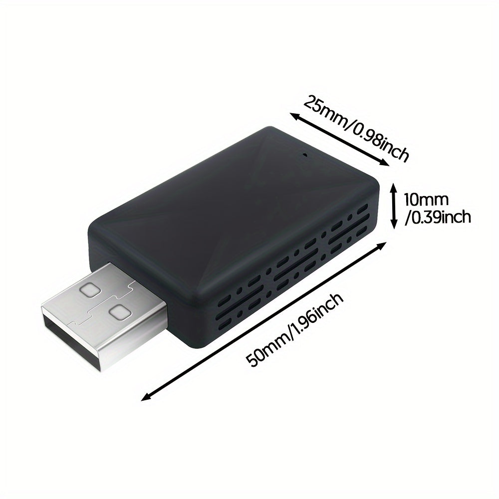 Universal 2-in-1 Wireless CarPlay and Android Auto Adapter - Plug & Play, Wi-Fi-Enabled, Low Latency Converter for iPhone iOS 12+ & Android Phones 11+, Car Media Interface Accessory Without Battery