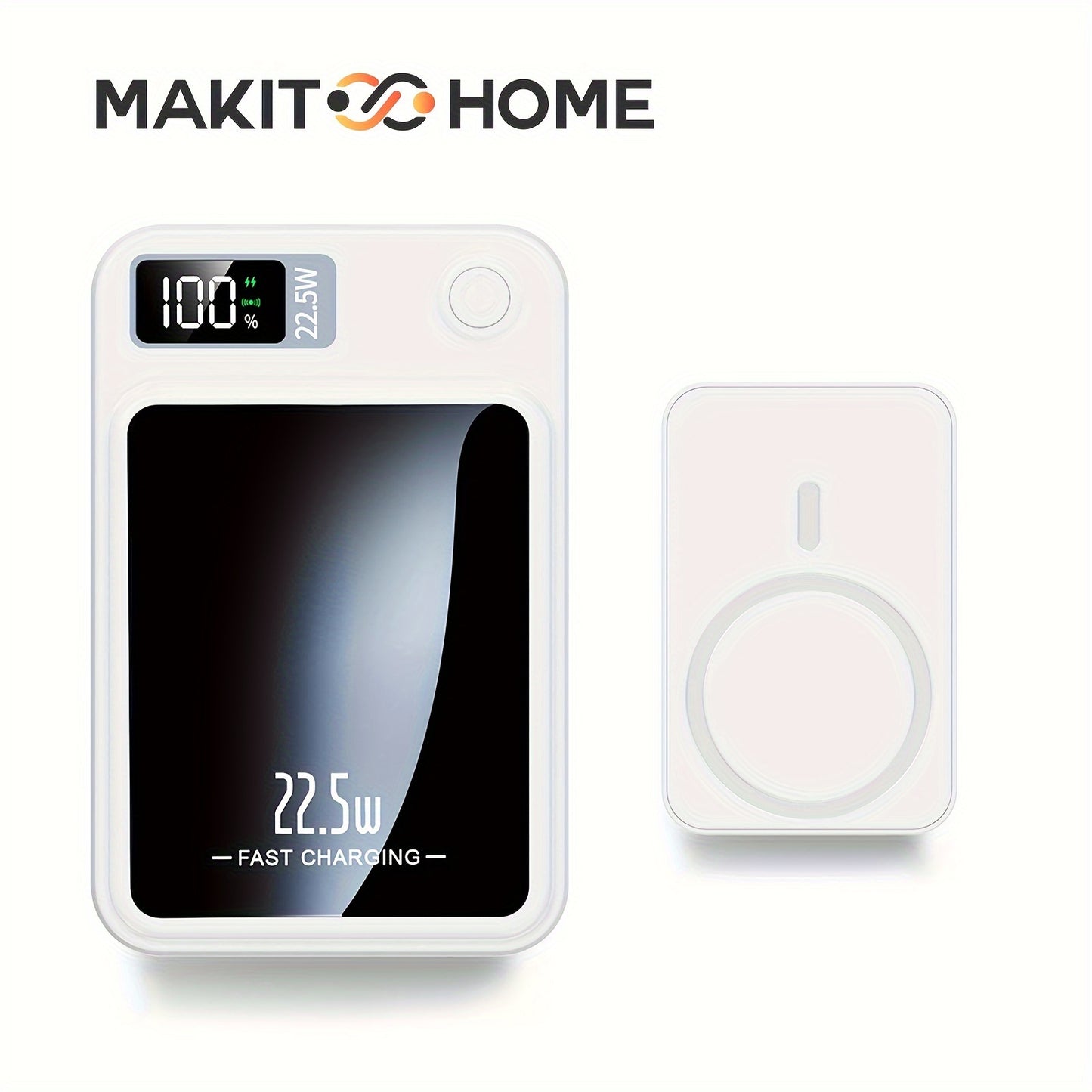 5000mAh/10000mAh High-Speed Magnetic Wireless Power Bank - Portable Charger with LED Display, 22.5W Safe Charging, Wide Compatibility, for iPhone 15 Pro/14 Max/13/12, for Android Phones, Compact And Portable, Stylish Design,