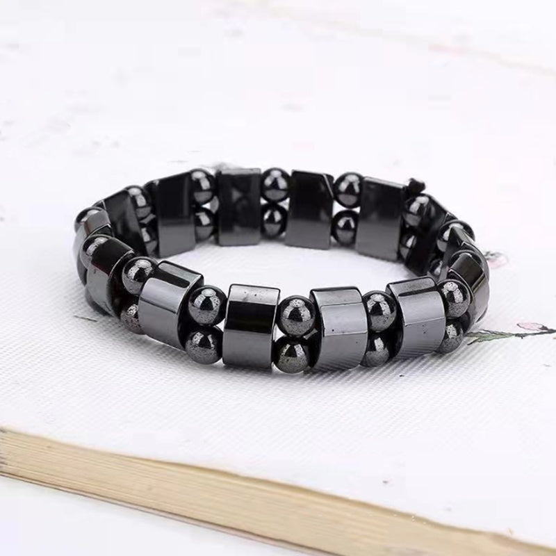 1pc Trendy Cool Creative Hematite Magnetic Stone Bracelet Decorative Accessories For Holiday Party Gift Women Men Accessories Jewelry Gifts