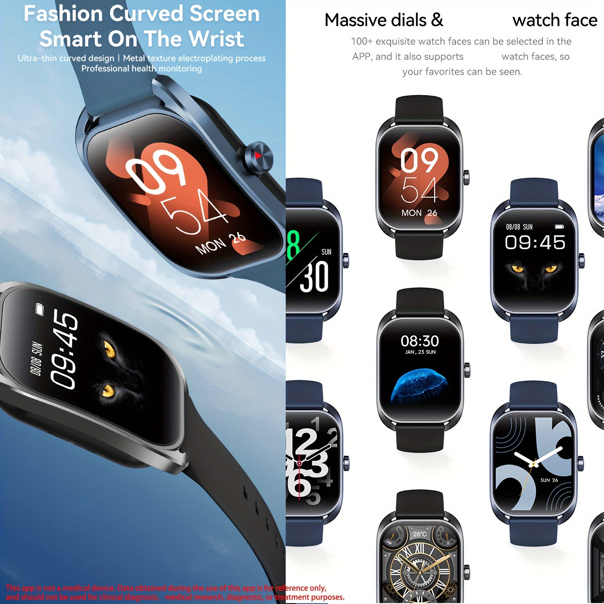 2.01" 3D Curved Big Screen Smart Watch For Men (Answer/Dial Calls), High Quality Men's Outdoor Sports Smart Watch (Receive/Dial Calls), Sports Tracker, Multiple Sports Modes, Compatible With IPhone And Android Phones, Men's G